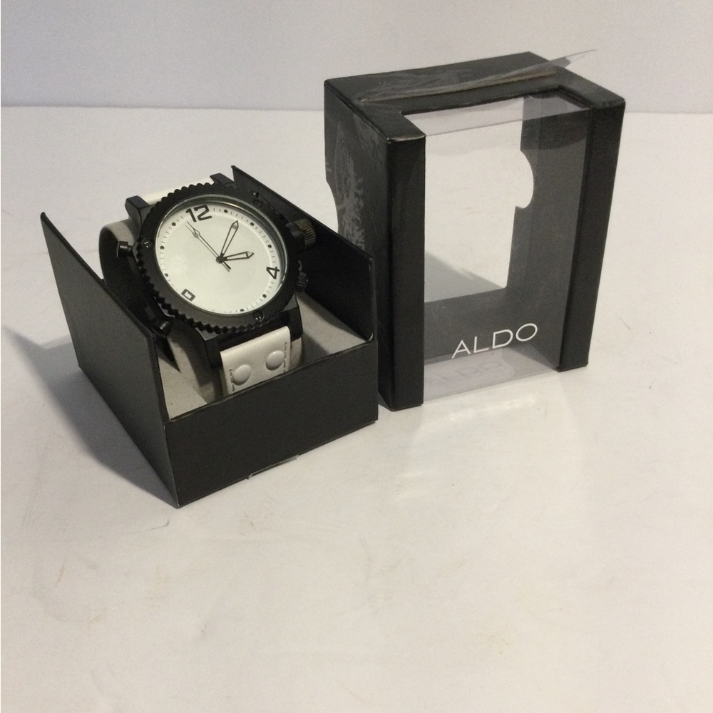 Black and White Men's Watch - Picture 2 of 6